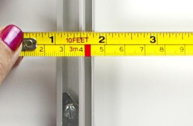 measuring channel on fabric frame