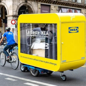 Mobile Ikea nap pod built with T3 Systems