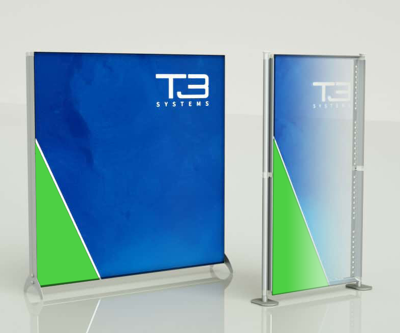 T3 Litebox rendering of backlit fabric display