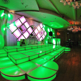 Illuminated stage and decor for special event