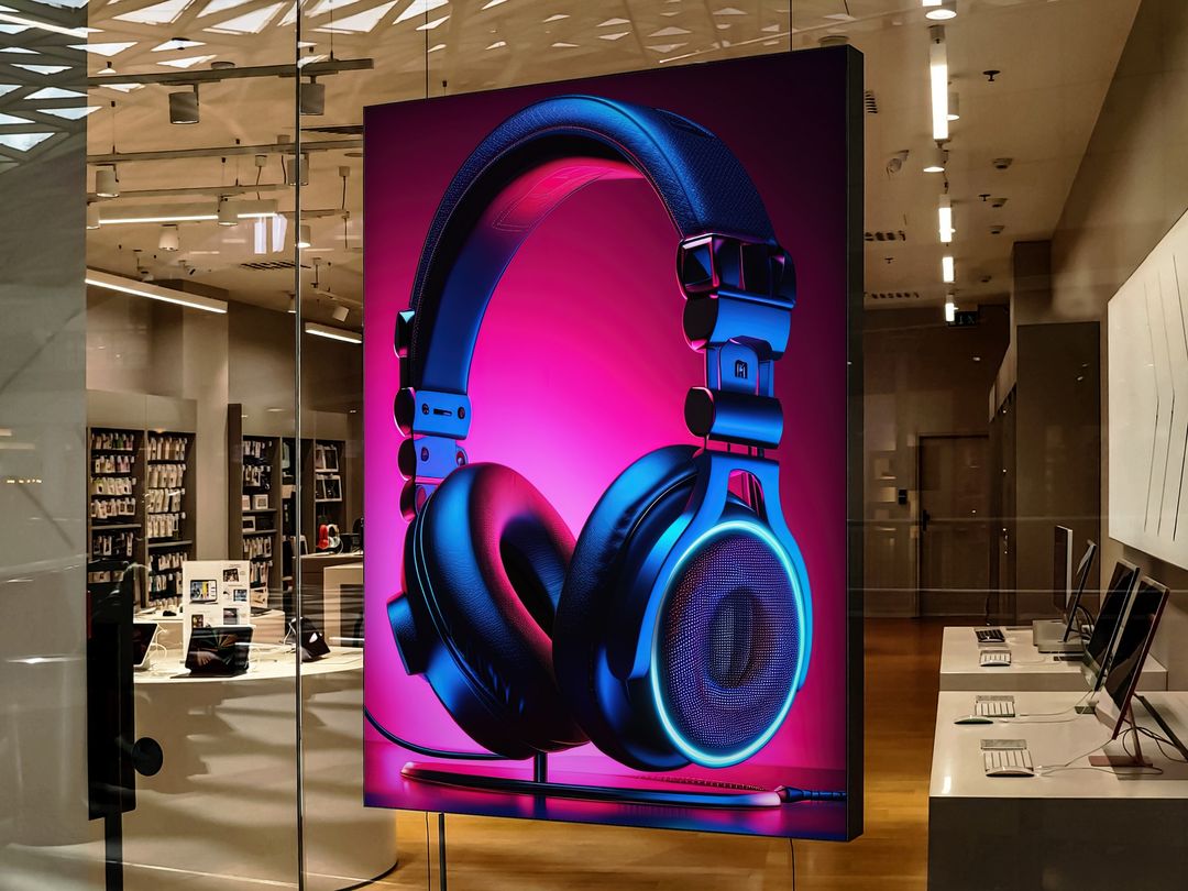 fabric lightbox retail display