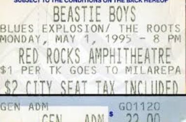 Beastie Boys Ticket Stub